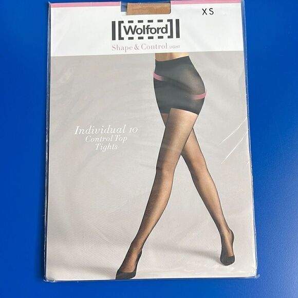 NWT Wolford Individual 10 Control Top Tights 14602 XS - Picture 1 of 5